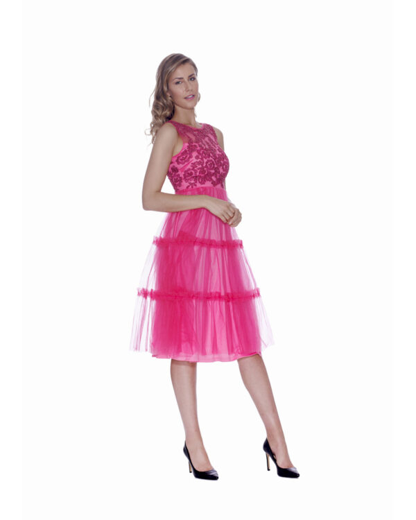 abito tulle e paillettes