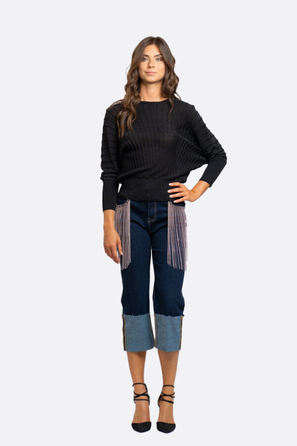 Maglia lurex pipistrello - immagine 2