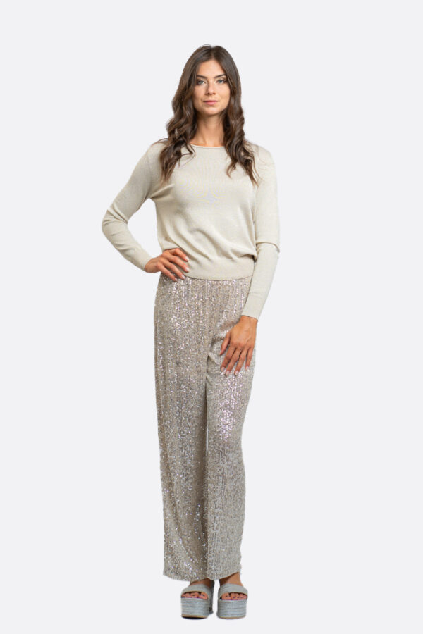 Long Sleeves Lurex Sweater - Image 2