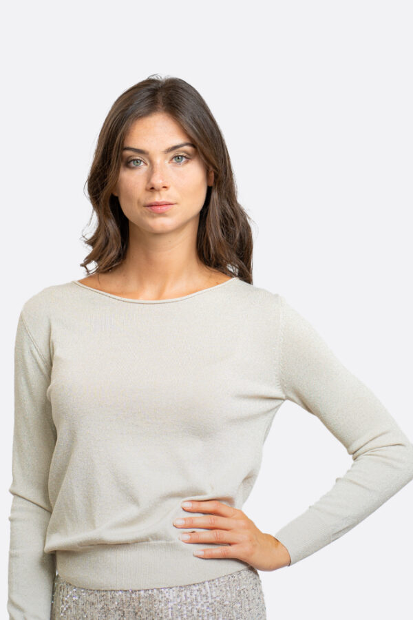 Long Sleeves Lurex Sweater - Image 4