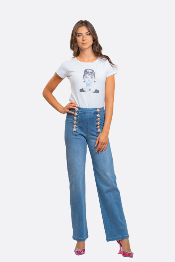 Jeans bottoni oro - NO SECRETS