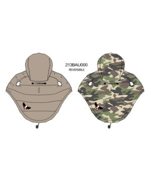 Reversible camouflage down jacket