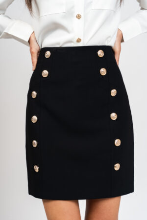 Buttoned skirt