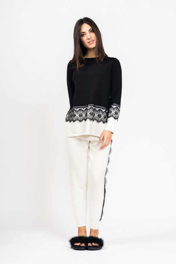 Pantalone gym pizzo nero - NO SECRETS