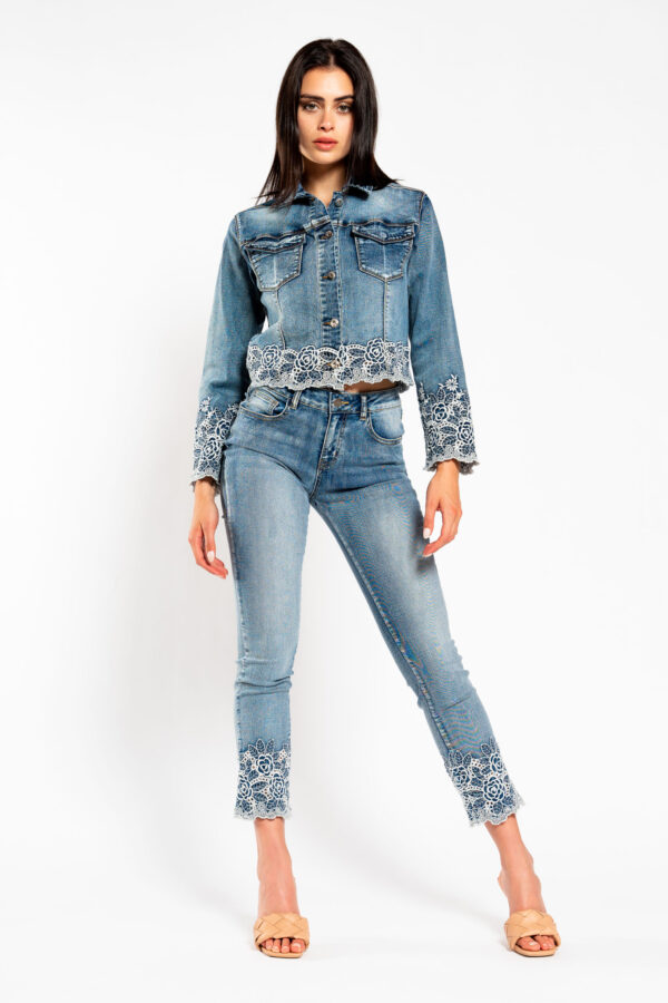 Giubbino jeans ricamo - NO SECRETS