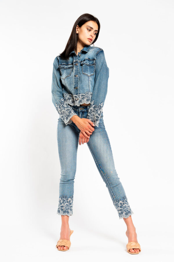 Giubbino jeans ricamo - NO SECRETS