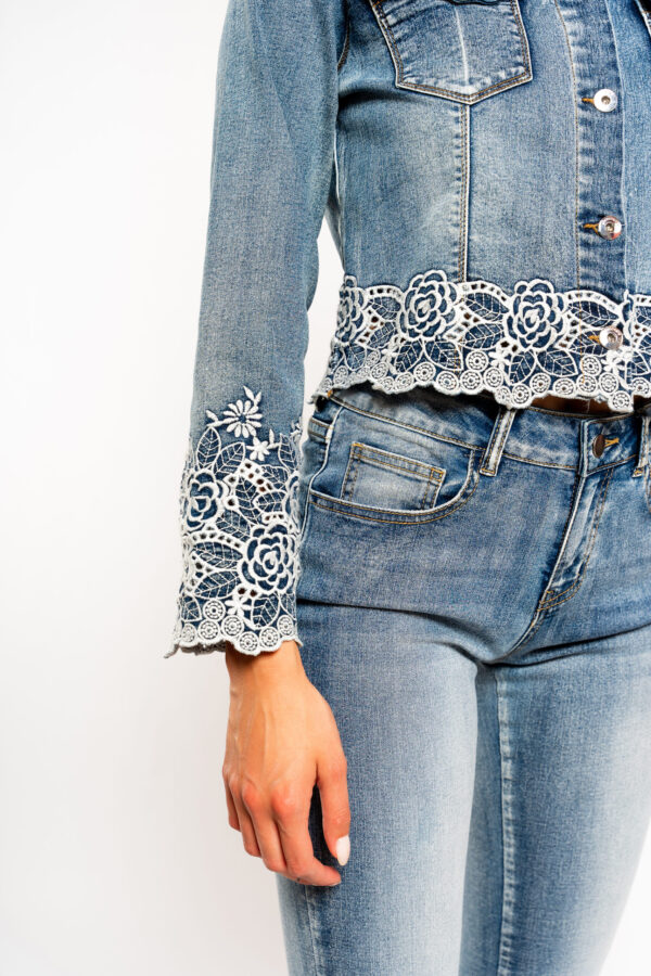 Giubbino jeans ricamo - NO SECRETS