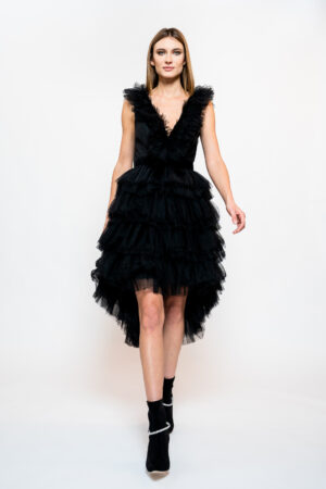 Tailed Tulle Dress