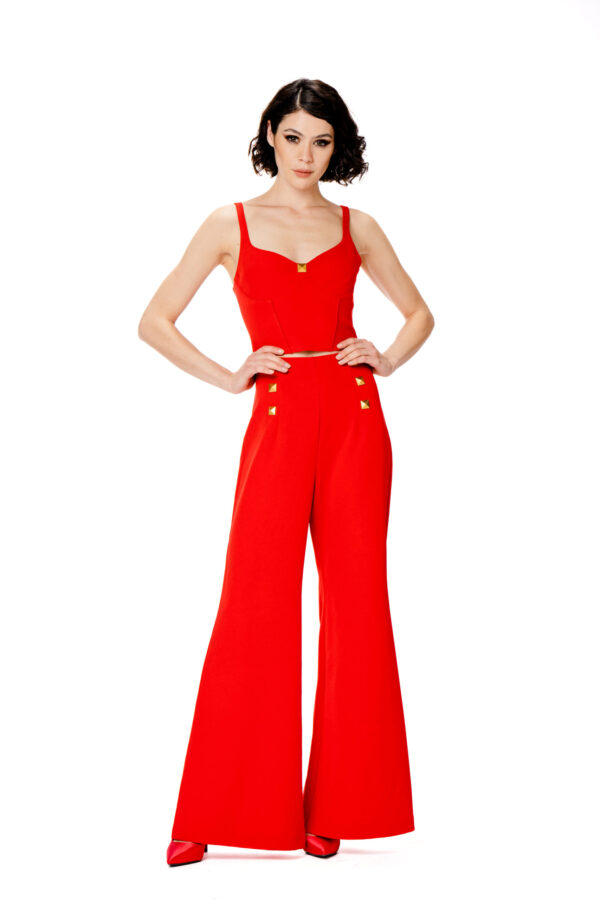 Pantalone largo studs - immagine 2