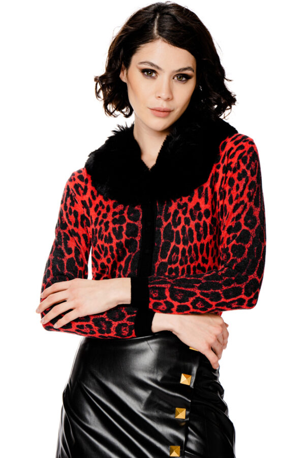 Eco Fur-Neck Sweater - Image 4