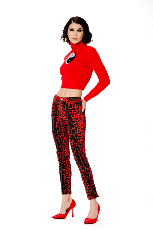 Printed Pushup Pants - Image 3