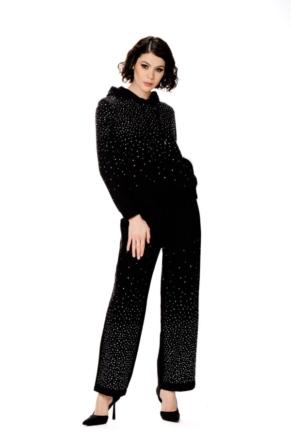 Pantalone felpa diamanti
