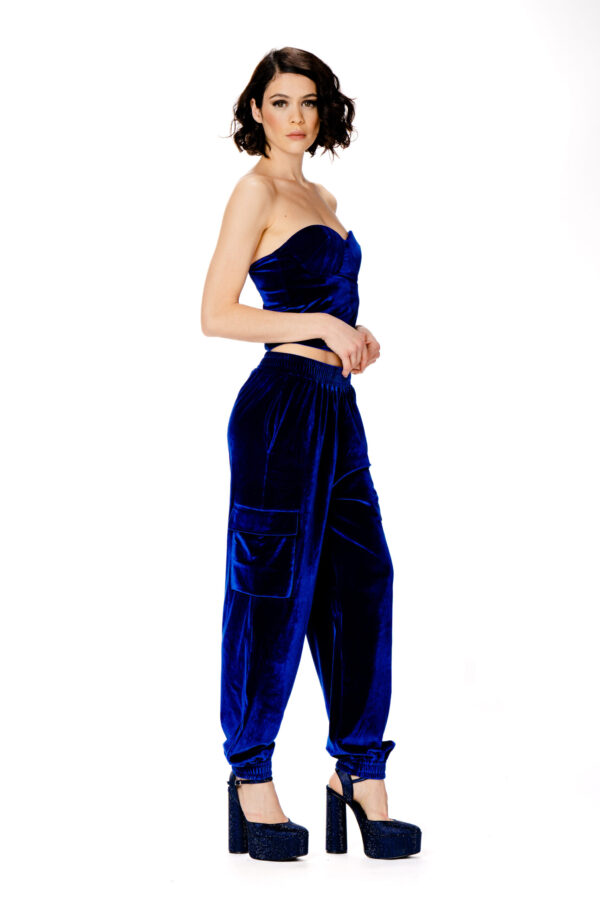 Pantalone cargo velluto - immagine 3