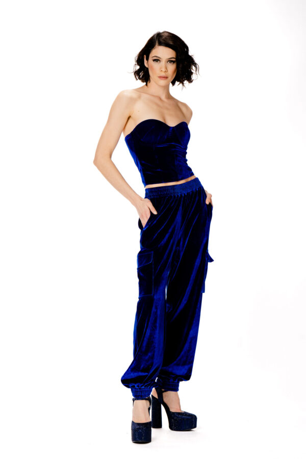 Pantalone cargo velluto - immagine 4