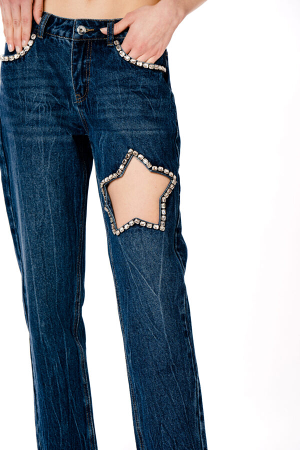 Jeans stella diamanti - immagine 3