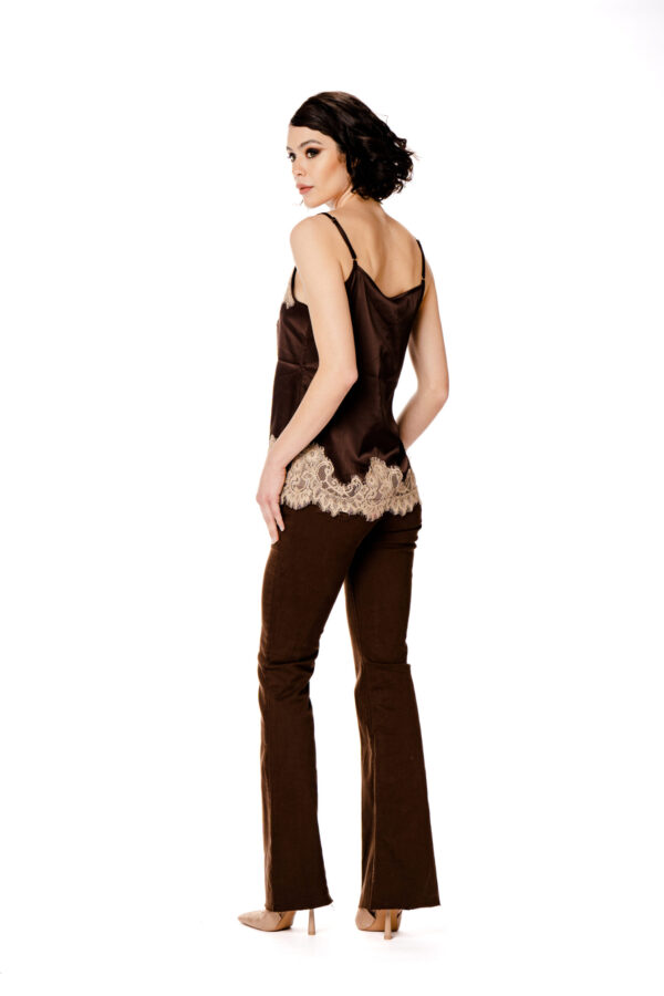 Pantalone zampa drill - immagine 5
