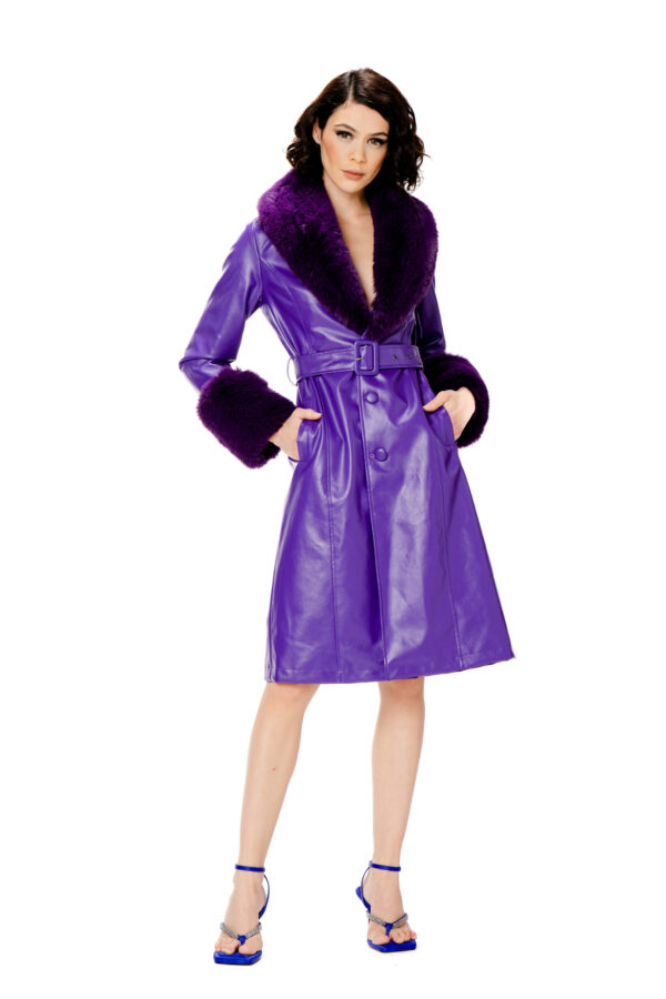 Trench pelliccia