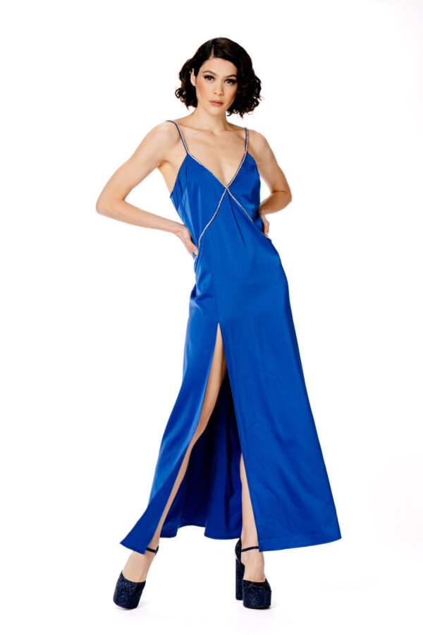 Split Dress With Diamonds - Image 2