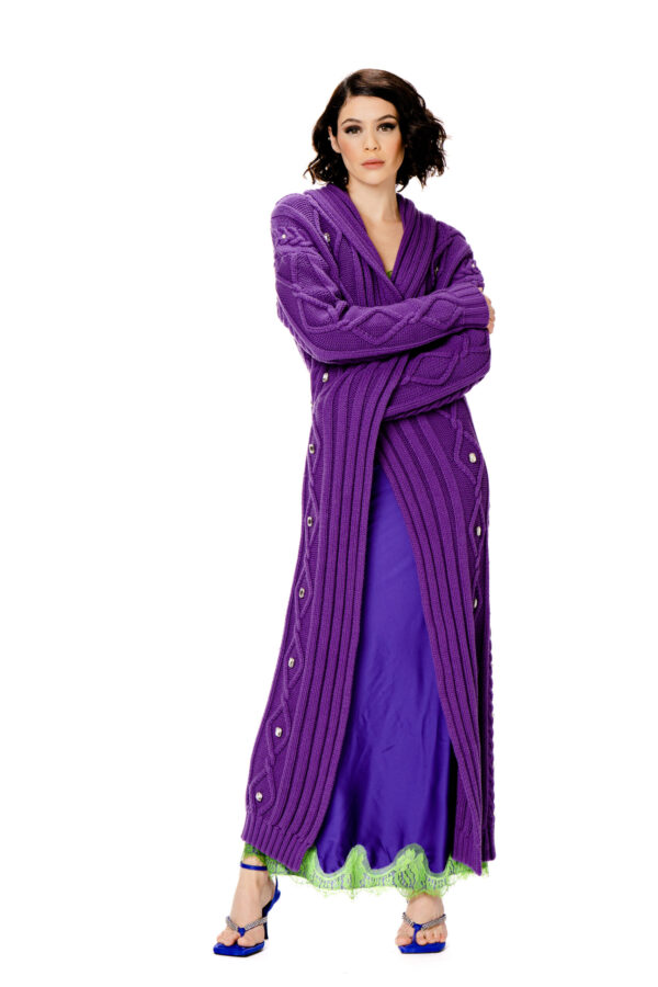 Cardigan luxury trecce