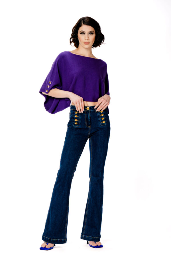 Poncho in maglia