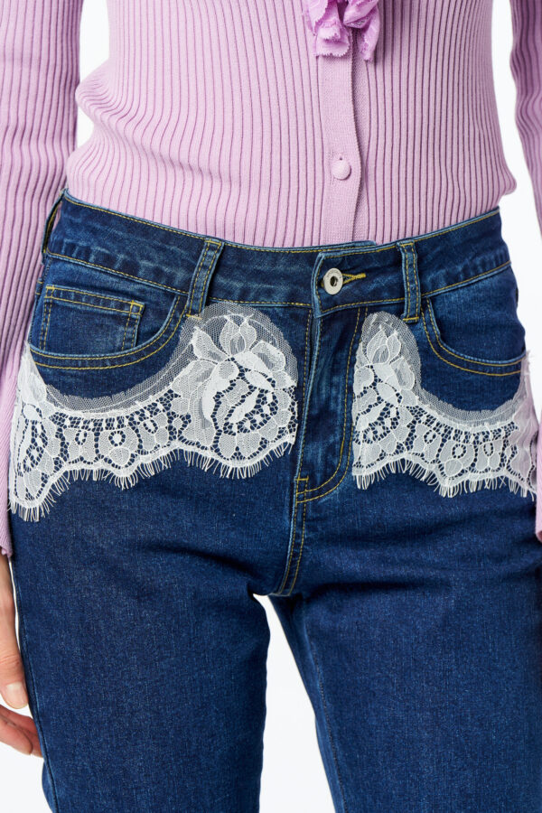Skinny jeans with lace - Image 4