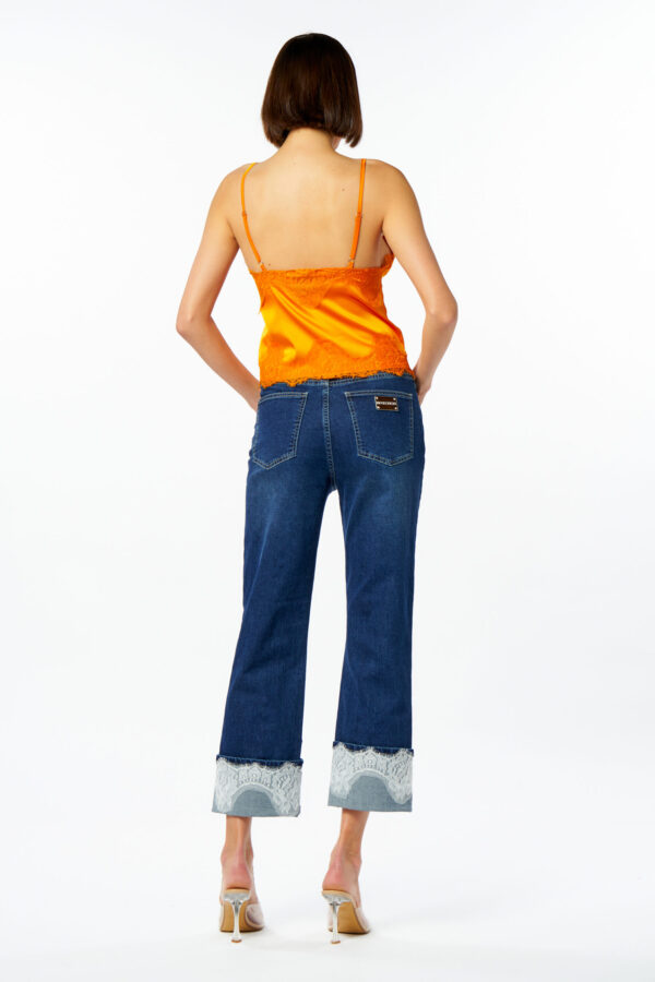 Mini top raso e pizzo - immagine 3
