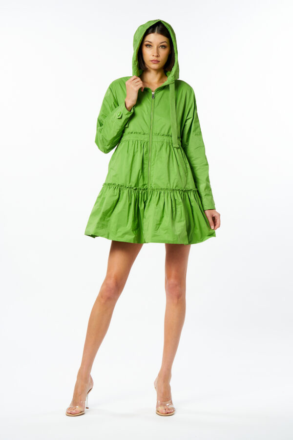 Long rain-coat