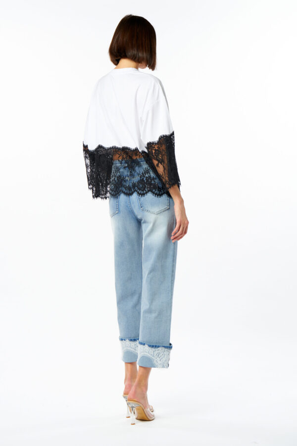 T-shirt over pizzo - immagine 3