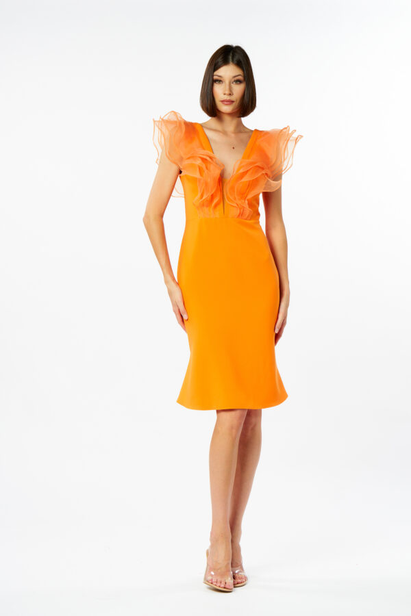 V-Neck Wave Dress