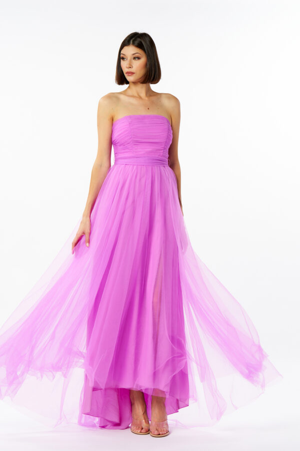 Tulle Dress With Stole
