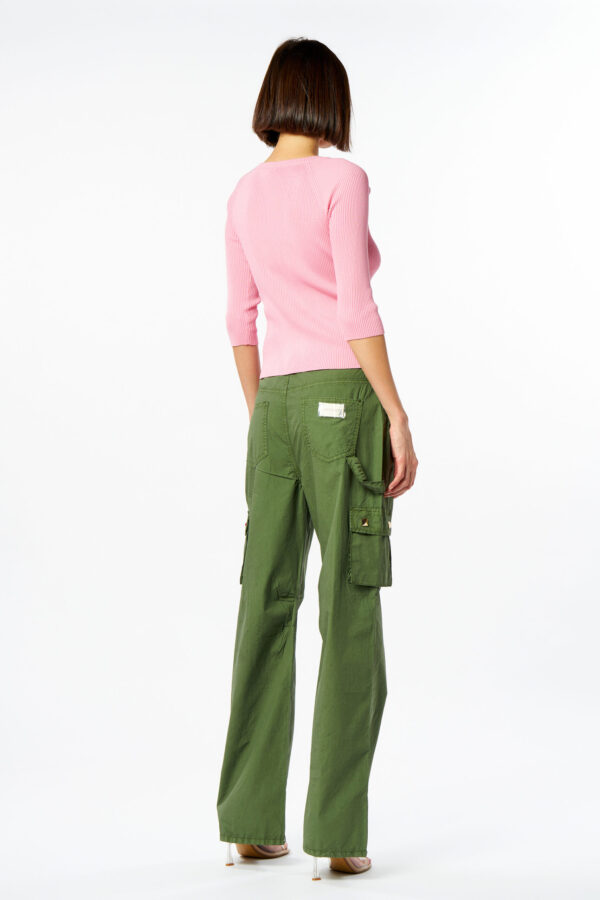 Maglia cutout e rosa - immagine 3