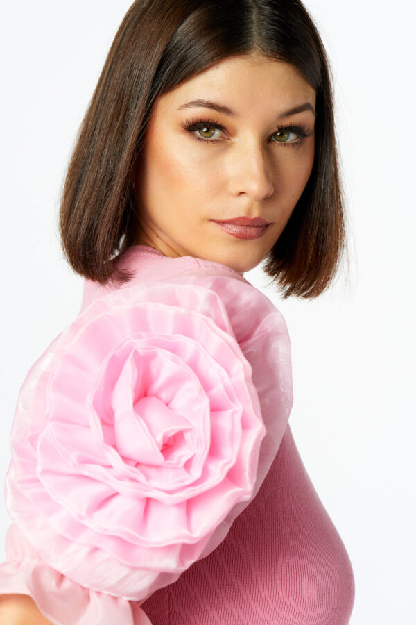 Maglia maniche rose - immagine 4