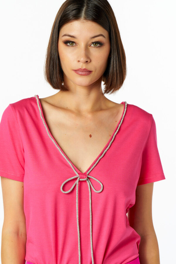 T-shirt fiocco diamanti - immagine 4