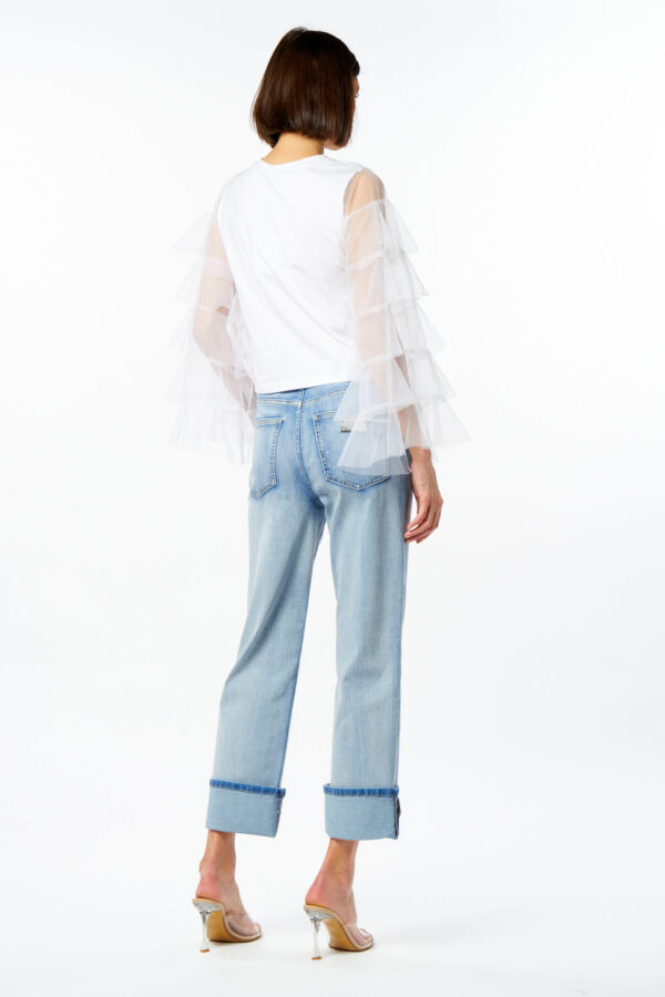 Tulle Sleeves T-Shirt - Image 3