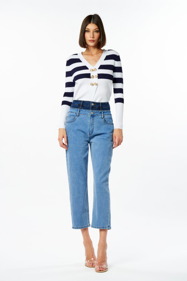 Double Fastening Jeans