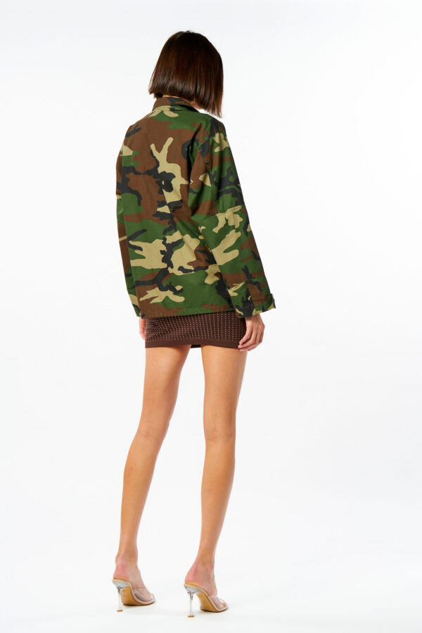 Printed Cargo Jacket - Image 3