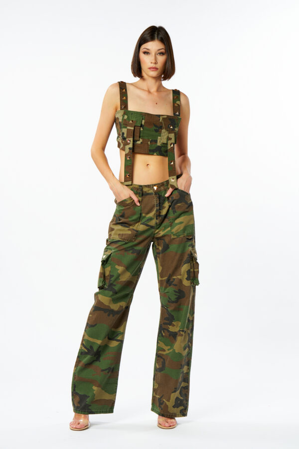 Printed Cargo Top
