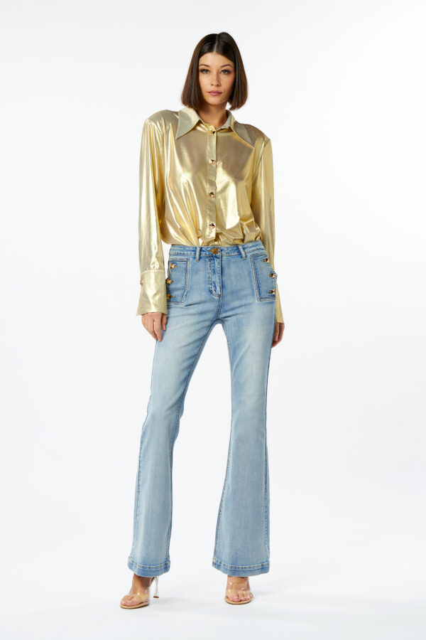 Jeans Palazzo Studs