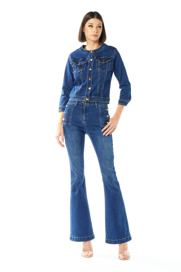 Jeans Palazzo Studs - Image 4