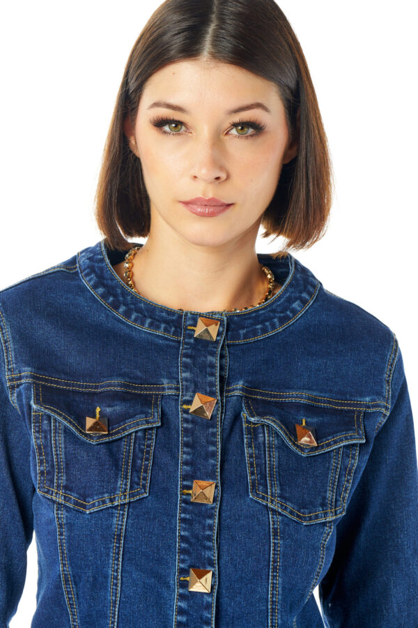 Studs Denim Jacket - Image 3