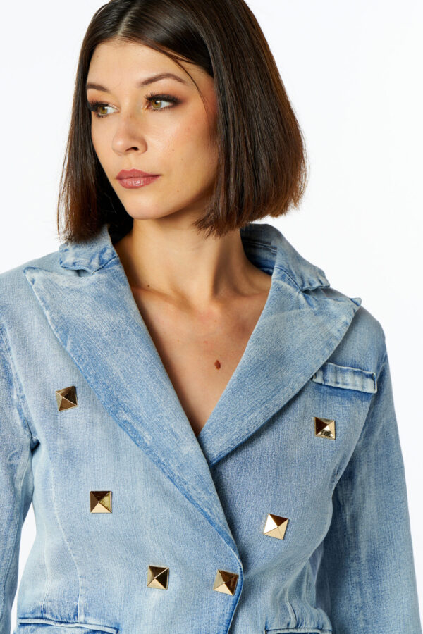 Blazer jeans studs - immagine 4