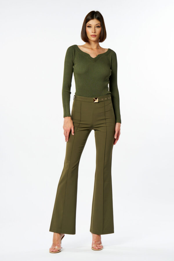 Pantalone cintura stud