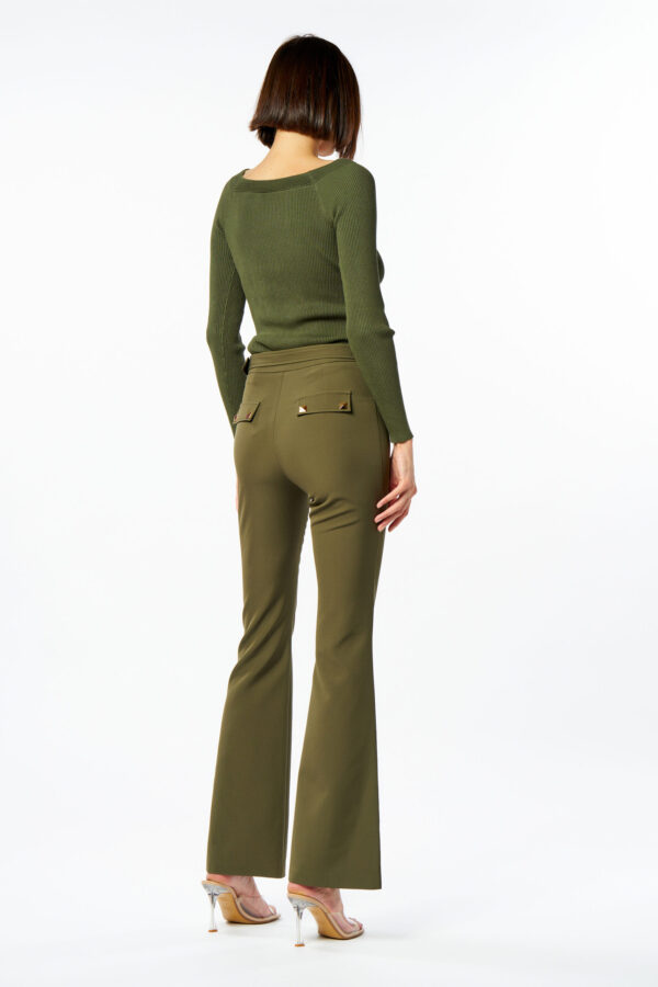 Pantalone cintura stud - immagine 3