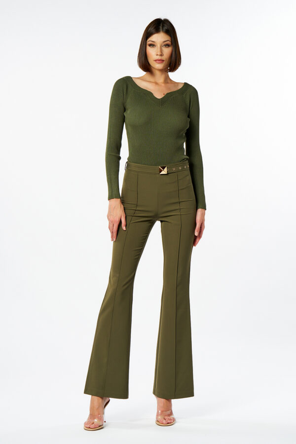 Pantalone cintura stud - immagine 2