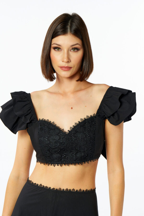 Cotton And Lace Top - Image 4