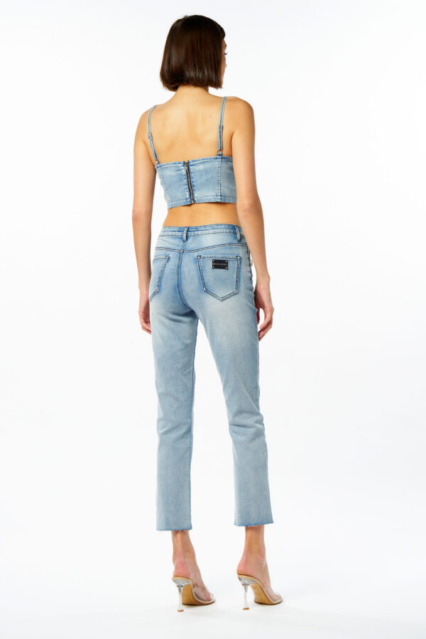 Top jeans passamaneria diamanti - immagine 3