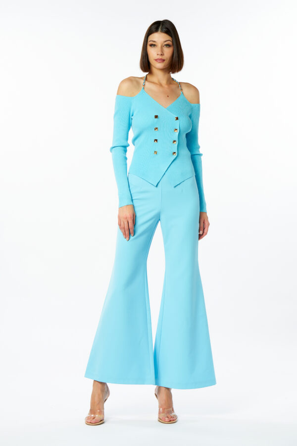 Palazzo Trousers With Studs
