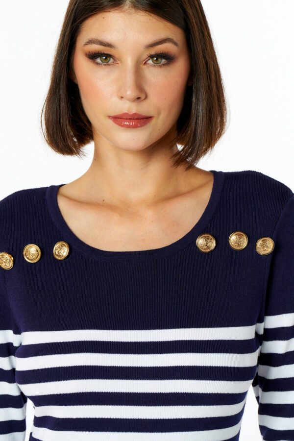 Abito maglia righe - immagine 4