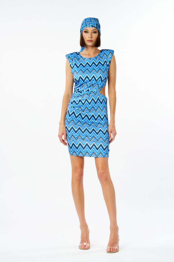 Cutout Printed Dress