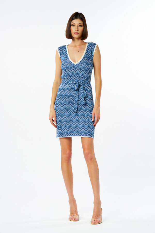 Knitted Dress With Belt